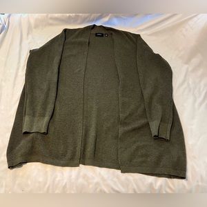 Cyrus Open Front Sweater Cardigan Olive or Army Green Color Women’s 1X